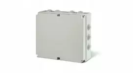 „Scame“ virštinkinė dėžutė, hermetiška IP55, 300x220x120mm su kabelių įvorėmis „Scabox 685.006“ rutulinis