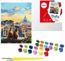 Norimpex Paint by Number Kit Cats in Rome KHO 6606 30x40 AP0054