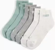 Puma Kojinės Unisex New Baltas Pilkas Žalias 938393 16