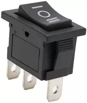 Oem Momentinis svirtinis jungiklis - monostabilus KCD1- 21x15mm (ĮJUNGTA)-IŠJUNGTA-(ĮJUNGTA) 250V - 3 kontaktų