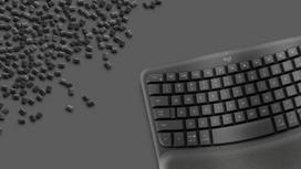 LOGITECH Wave Keys Off-White, DE layout (QWERTY) including a Logi Bolt USB adapter