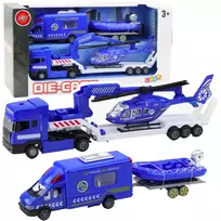 Lean Toys Policijos gelbėjimo transporto priemonių rinkinys
