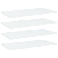 Knygų lentynos plokštės, 4vnt., baltos, 60x30x1,5cm, MDP