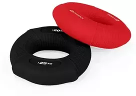 Plaštakos ir dilbio treniruoklis Gymstick Grip Rings (Spalva: Raudona)
