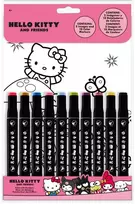 Kids Euroswan - Akcesoria licencyjne Vaikams skirta „Euroswan Hello Kitty“ spalvinimo knygelė, dažai pagal skaičius