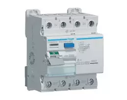 Hager Polo CDB640D Liekamosios srovės grandinės pertraukiklis 4P 40A 30mA 10kA tipas B+ CDB640D