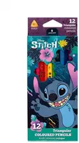 Spalvotieji pieštukai Disney Stitch, 12 vnt.