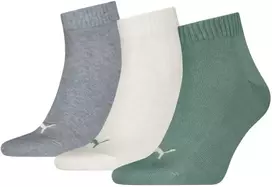 Puma Kojinės Unisex Quarter rusvai gelsvas Pilkas Žalias 938589 19