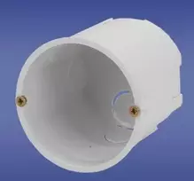 Elektro Plast 13,80 Įleidžiamoji dėžutė su 60 mm skersmens varžtais, balta PKpw 60x60 13,80