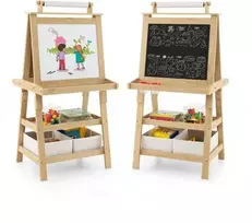 Promotions Vaikiškas meninis molbertas, 59.7x49.5x116.8 cm, baltas