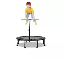 Promotions Mini batutas su reguliuojamu turėklu, 110x110x99-126 cm, žalias