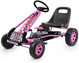 Promotions Vaikiškas važiuoklės tipo pedalinis kartingas, 105.4x58.9x62 cm, Rožinis