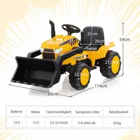 Promotions Vaikiškas ekskavatoriaus žaislas, 114x58x59 cm, geltonas