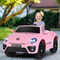 Promotions Vaikiškas važiuojamas automobilis, Volkswagen Beetle, 94x55,5x47 cm, rožinis