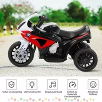 Promotions Vaikiškas elektrinis motociklas, 66x37x44,5 cm, juoda ir balta
