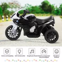 Promotions Vaikiškas motociklas, 66x37x44,5 cm, juoda ir balta