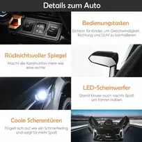 Promotions Vaikiškas elektrinis automobilis, 108x64x41 cm, juodas