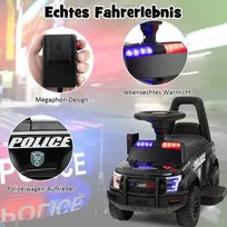 Promotions Vaikiškas elektrinis policijos automobilis, 62x44x43 cm, rožinis
