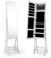 Promotions Papuošalų spintelė, 36,8x34,3x154,9 cm, balta