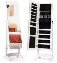 Promotions Papuošalų spintelė, 40.6x36.8x146.1 cm, balta