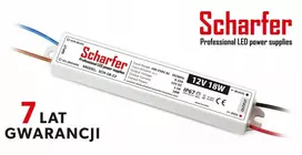 Prescot Scharfer SCH-18-12 LED maitinimo šaltinis hermetiškas 12V 18W baltas