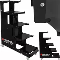 Forsage Mobilus ekspozicinis stelažas-regalas 1350x1000x400mm 5 lentynos iki 300kg