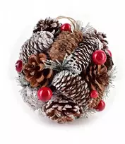 Mondex Since 1986 Affek Design SANTA LILA Dekoratyvinis kamuolys pakabinimui, 15 cm