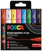 Posca - Extra Fine Tip Pen, 8 pc (401651)
