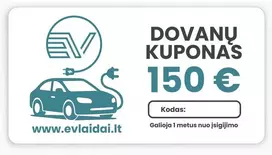 Dovanų kuponas 150 Eur