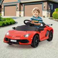 Promotions Elektrinis žaislinis automobilis, Lamborghini licencijuotas, 107x64x46 cm, baltas