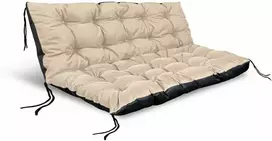 Aio Factory Sodo pagalvėlių komplektas 120/80 cm + 120/40 cm suoliukams, padėklams, vandeniui atsparus, smėlio spalvos
