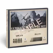 Vallejo: 72206 – „Game Color“ – išsamus miniatiūrų rinkinys – dažai ir teptukai