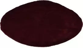 Home Styling Collection Apvalus svetainės kilimas iš minkšto dirbtinio kailio, Ø 80 cm