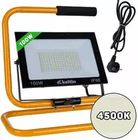 Keltin 100 W LED prožektorius su konstrukciniu stovu ir laidu - neutrali balta spalva 4500 K (10)