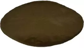 Home Styling Collection Apvalus svetainės kilimas iš minkšto dirbtinio kailio, Ø 80 cm