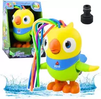 Lean Toys Spalvingas vandens žaislas papūga su judančiais elementais