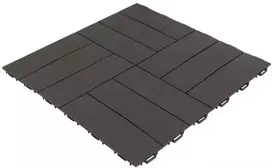 Lauko grindų danga, 56.3 x 56.3 x 1.3 cm, ruda
