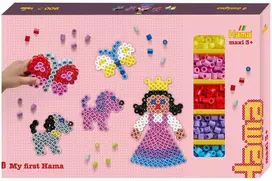 Hama Beads Hama - Maxi Giant dovanų dėžutė su 900 karoliukais ir 3 perforuotomis lentomis - (388717)