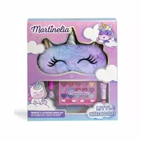 Kosmetikos rinkinys Martinella Little Unicorn (šešėlių paletė, lūpų blizgesys, nagų lakas, miego kaukė)