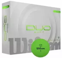 Wilson – DUO minkštas golfo kamuolys – žalias – 12 kamuolių