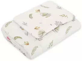 Bobono Kūdikio patalynės komplektas su žąselėmis 75x100 cm iš medvilnės NEWBORN