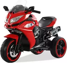Elektrinis vaikiškas triratis motociklas "Speed 1200GS" (raudonas)
