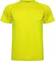 Roly Trumpų rankovių techniniai reglano marškinėliai MONTECARLO Fluoro geltona