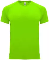 Roly Techniniai trumpų rankovių reglano marškinėliai BAHRAIN Žalia fluoro