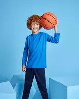 Roly Unisex ilgarankoviai techniniai marškinėliai ESTORIL L/S Karališkai mėlyna