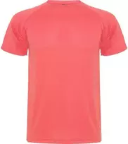 Roly Trumpų rankovių techniniai reglano marškinėliai MONTECARLO Fluoro koralas