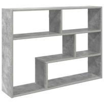 Sieninė lentyna Sieninis Pilka 95 x 20 x 69,5 cm