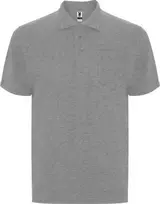 Roly Trumpų rankovių polo marškinėliai su kišene kairėje krūtinės pusėje CENTAURO PREMIUM Heather pilkas
