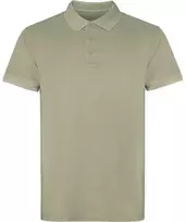 Roly Unisex trumpų rankovių polo marškiniai, 100% medvilnė COBAIN Šviesios chakio spalvos plaušta