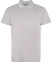 Roly Unisex trumpų rankovių polo marškiniai iš 100% medvilnės COBAIN Akmens pilka plausta